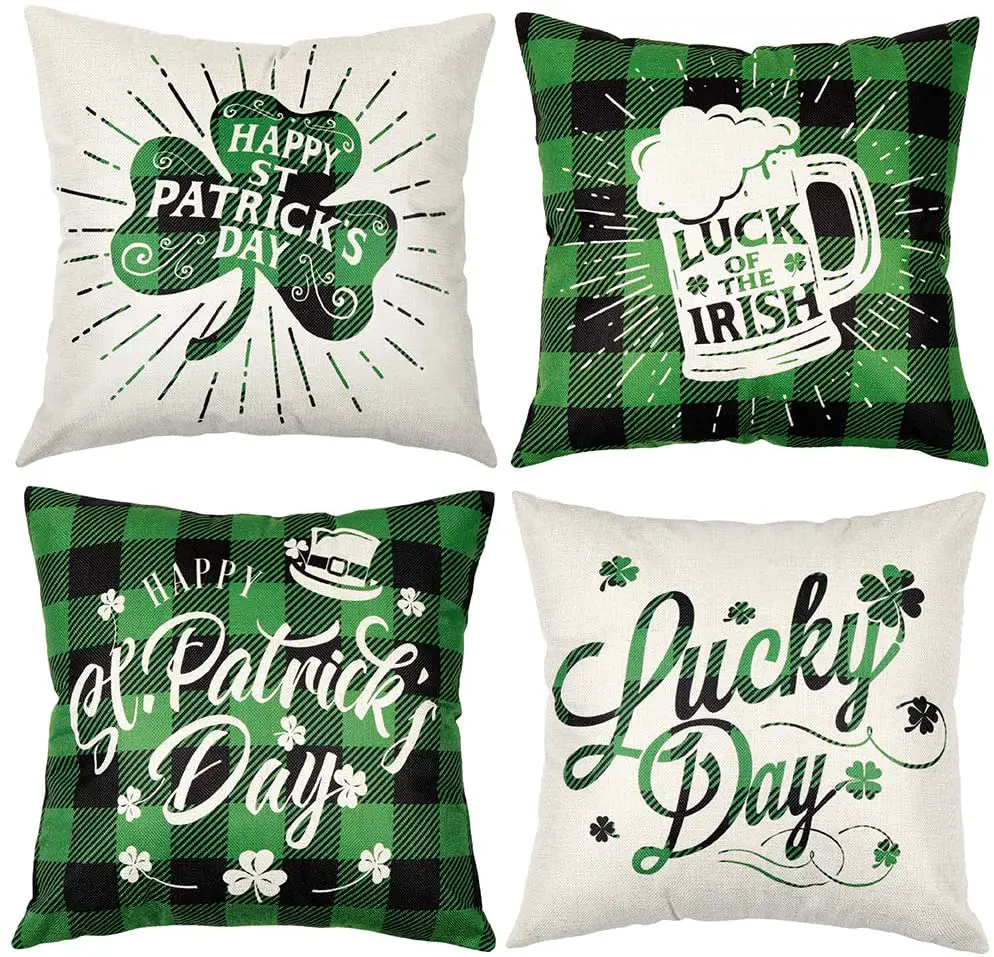 St. Patricks Day home decor pillows