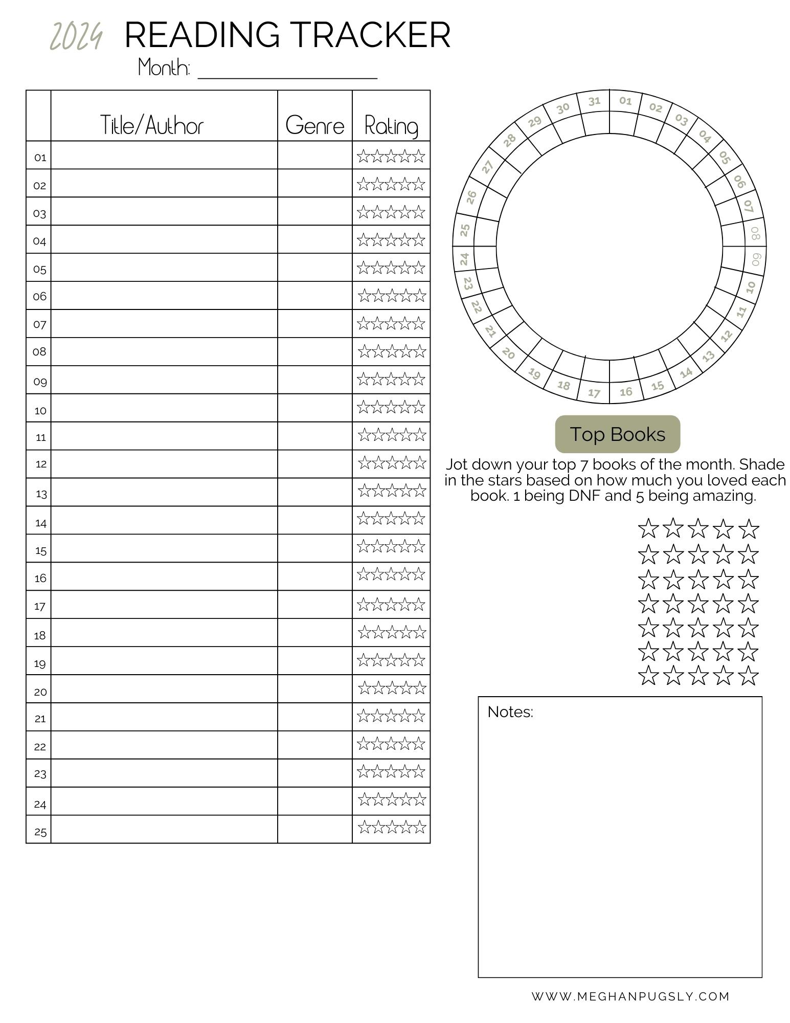 Reading Tracker